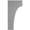 Ekena Millwork 5 1/4"W x 4"D x 8"H Clarksville Wood Vintage Decor Bracket, Pebble Grey BKTWD05X04X08CVPG - alternate 3